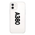 A380 Text Designed Transparent Silicone iPhone Cases Online