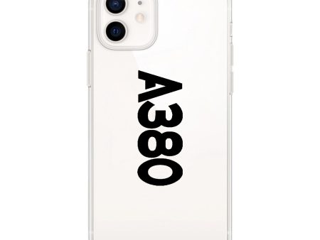 A380 Text Designed Transparent Silicone iPhone Cases Online