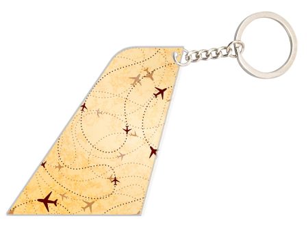 Vintage Travelling with Aircraft Designed Tail Key Chains For Cheap