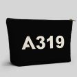 A319 Flat Text Designed Zipper Pouch Online Hot Sale