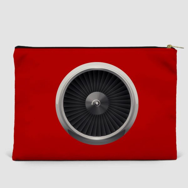 Very Nice Graphical Engine Designed Zipper Pouch on Sale