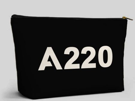 A220 Flat Text Designed Zipper Pouch For Sale