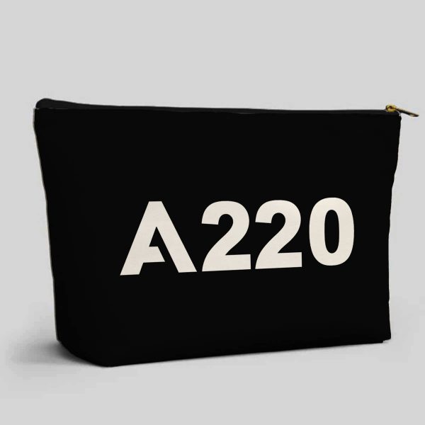 A220 Flat Text Designed Zipper Pouch For Sale