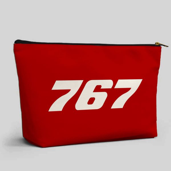 767 Flat Text Designed Zipper Pouch Online now