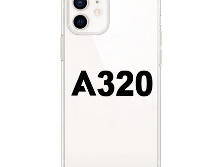 A320 Flat Text Designed Transparent Silicone iPhone Cases For Cheap