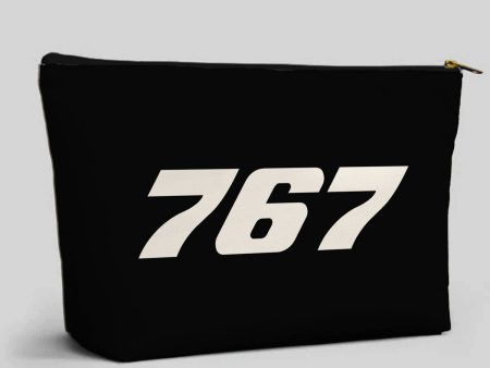 767 Flat Text Designed Zipper Pouch Online now