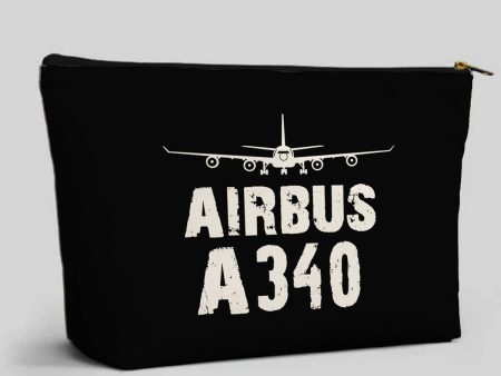 Airbus A340 & Plane Designed Zipper Pouch Online Sale