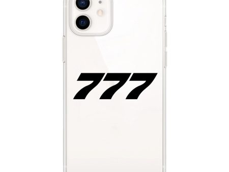 777 Flat Text Designed Transparent Silicone iPhone Cases Online Sale