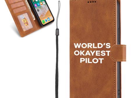 World s Okayest Pilot Leather Samsung A Cases Sale