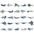 50 Pieces Air Force Planes Stickers (Mixed) Cheap