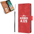 Airbus A320 & Plane Designed Leather Samsung S & Note Cases Fashion