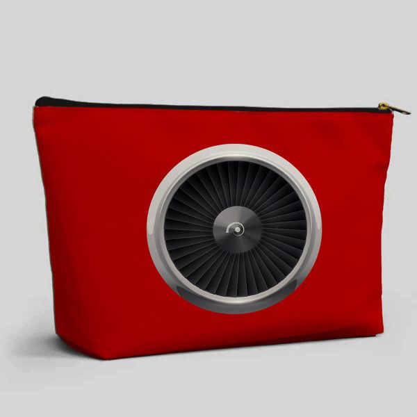 Very Nice Graphical Engine Designed Zipper Pouch on Sale