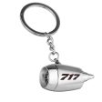 717 Flat Text Designed Airplane Jet Engine Shaped Key Chain Fashion