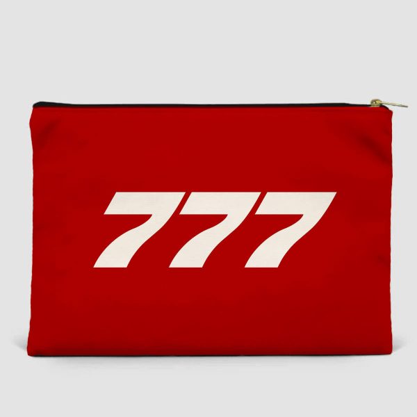 777 Flat Text Designed Zipper Pouch Sale