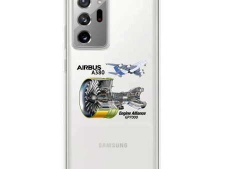 Airbus A380 & GP7000 Engine Transparent Silicone Samsung A Cases For Cheap