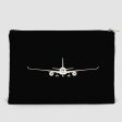 Airbus A350 Silhouette Designed Zipper Pouch For Sale