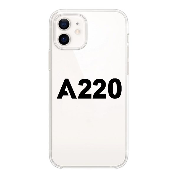 A220 Flat Text Designed Transparent Silicone iPhone Cases on Sale