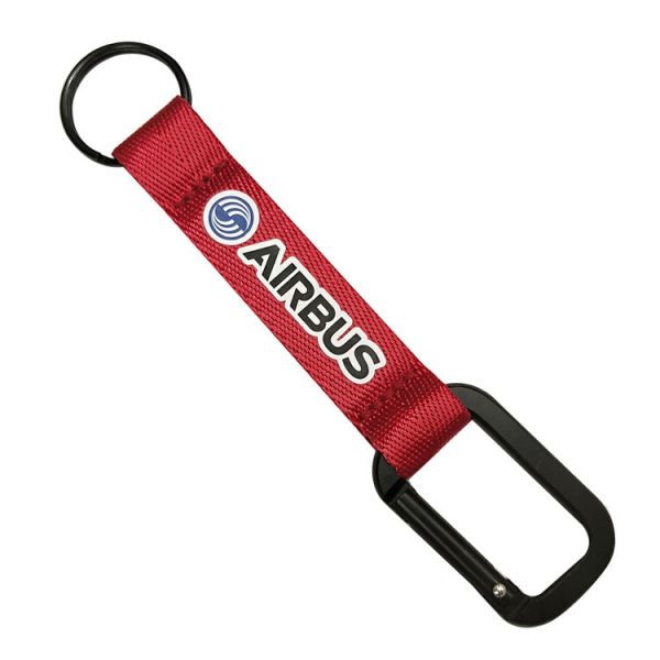 Airbus & Text (Red) Designed Mountaineer Style Key Chains Supply