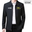 A350 Flat Text Designed Stylish Coats Hot on Sale