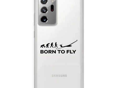 Born To Fly Glider Transparent Silicone Samsung A Cases Fashion