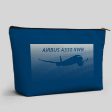 Airbus A350XWB & Dots Designed Zipper Pouch Cheap