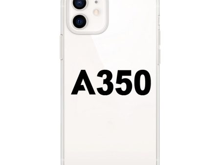 A350 Flat Text Designed Transparent Silicone iPhone Cases For Sale