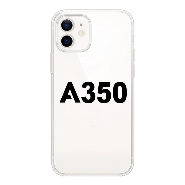 A350 Flat Text Designed Transparent Silicone iPhone Cases For Sale