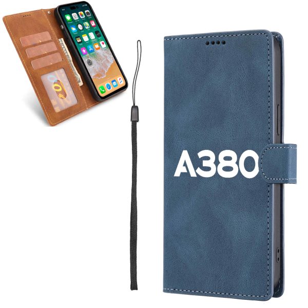 A380 Flat Text Designed Leather Samsung S & Note Cases For Discount