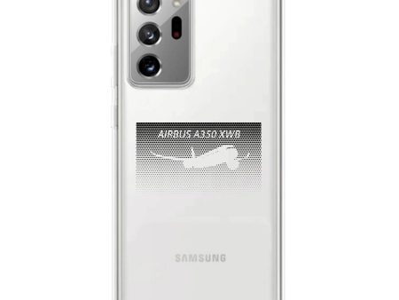 Airbus A350XWB & Dots Designed Transparent Silicone Samsung S & Note Cases For Cheap