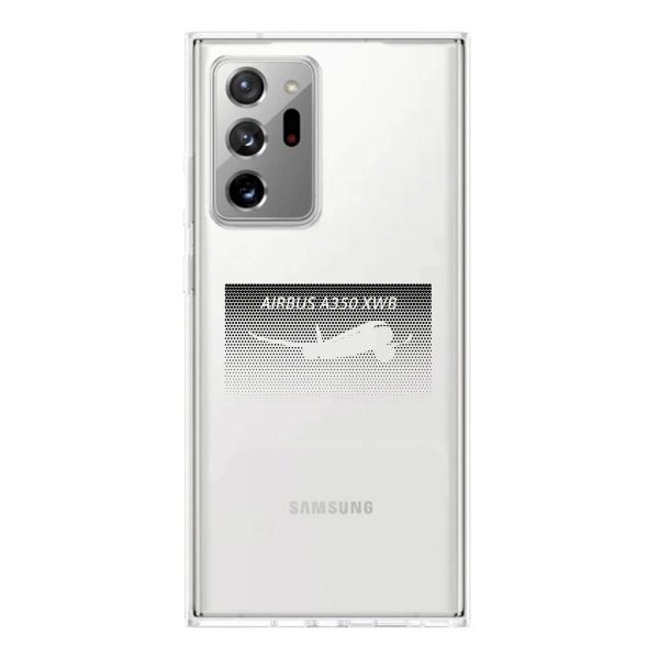 Airbus A350XWB & Dots Designed Transparent Silicone Samsung S & Note Cases For Cheap