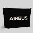 Airbus & Text Designed Zipper Pouch For Discount