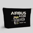 Airbus A330 & Trent 700 Engine Designed Zipper Pouch Sale