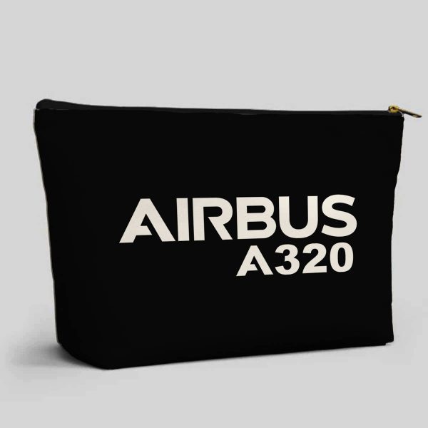 Airbus A320 & Text Designed Zipper Pouch Hot on Sale