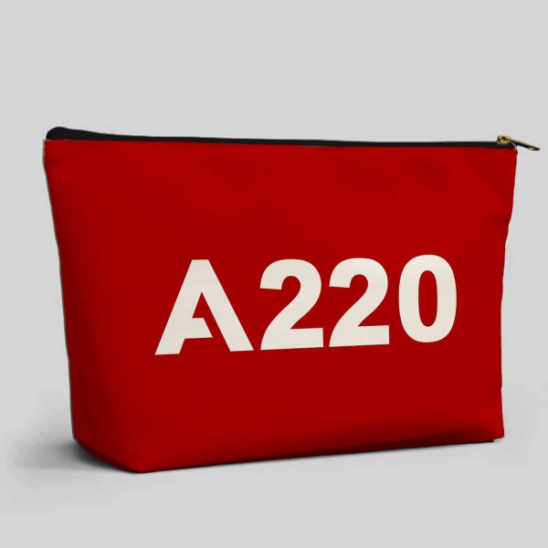 A220 Flat Text Designed Zipper Pouch For Sale