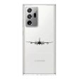 Airbus A340 Silhouette Designed Transparent Silicone Samsung S & Note Cases Hot on Sale