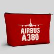 Airbus A380 & Plane Designed Zipper Pouch Hot on Sale