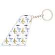 Very Colourful Airplanes Designed Tail Key Chains on Sale