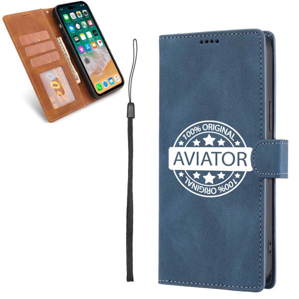 100 Original Aviator Designed Leather Samsung S & Note Cases Online Hot Sale