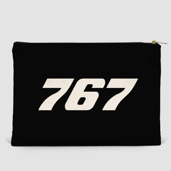 767 Flat Text Designed Zipper Pouch Online now