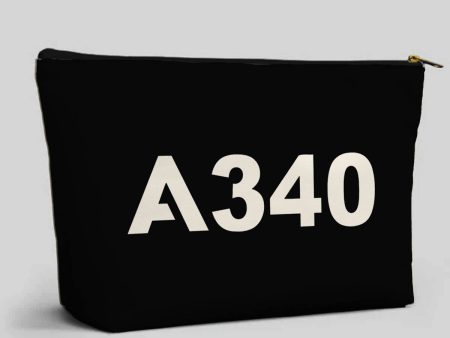 A340 Flat Text Designed Zipper Pouch For Sale