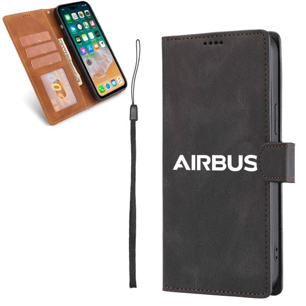 Airbus & Text Designed Leather Samsung S & Note Cases Online now