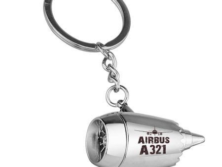 Airbus A321 & Plane Designed Airplane Jet Engine Shaped Key Chain on Sale