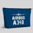 Airbus A340 & Plane Designed Zipper Pouch Online Sale