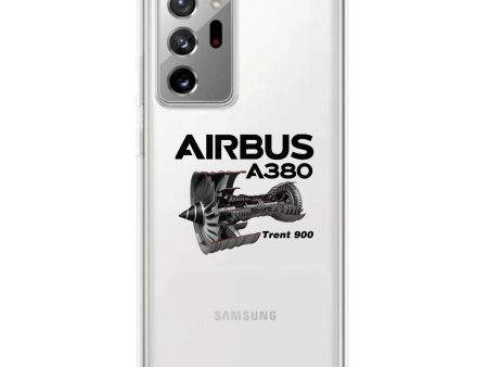 Airbus A380 & Trent 900 Engine Transparent Silicone Samsung A Cases on Sale