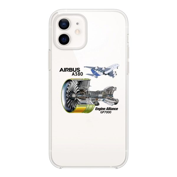 Airbus A380 & GP7000 Engine Designed Transparent Silicone iPhone Cases on Sale