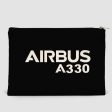 Airbus A330 & Text Designed Zipper Pouch For Sale