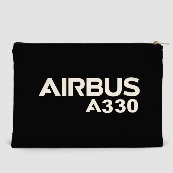 Airbus A330 & Text Designed Zipper Pouch For Sale