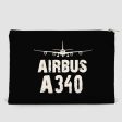 Airbus A340 & Plane Designed Zipper Pouch Online Sale