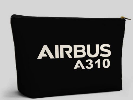 Airbus A310 & Text Designed Zipper Pouch Fashion