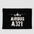 Airbus A321 & Plane Designed Zipper Pouch Online now